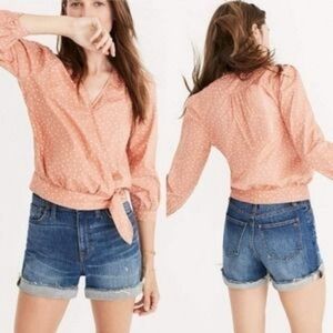 Madewell Wrap Top in Star Scatter